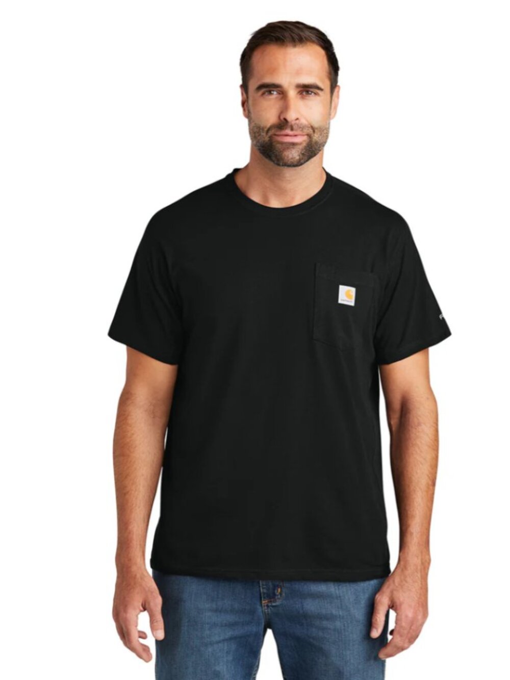 NWOT Carhartt Men's Black Force Cotton S/S T-Shirt - Size Medium